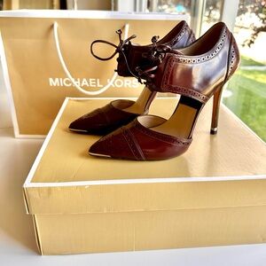 Michael Kors heels, brown-wine color, size 37